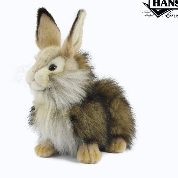 Hansa Handcrafted Rabbit Fawn Stuffed Animal Brand New w/ Tag - Picture 1 of 11